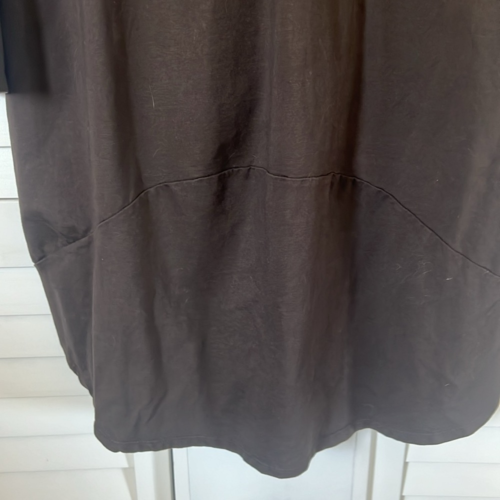 Button Down Dark Chocolate Tunic - image 4